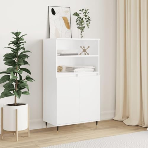 ZQQLVOO Industrielles Highboard aus Holzwerkstoff mit 6 Fächern, Metallfüßen und robuster Oberplatte für Wohnzimmer und Esszimmer Stauraum Möbel ZQQLVOO Industrielles Highboard aus Holzwerkstoff mit 6 Fächern, Metallfüßen und robuster Oberplatte für Wohnzimmer und Esszimmer Stauraum Möbel von ZQQLVOO