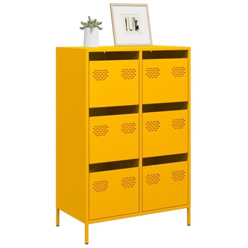 ZQQLVOO Klassisches Highboard aus Stahl mit Schublade, Stauraum Kommode für Wohnzimmer, Büro oder Schlafzimmer als Bücherschrank und Standregal mit Metallfüßen ZQQLVOO Klassisches Highboard aus Stahl mit Schublade, Stauraum Kommode für Wohnzimmer, Büro oder Schlafzimmer als Bücherschrank und Standregal mit Metallfüßen von ZQQLVOO