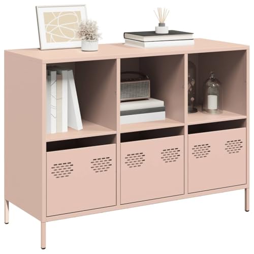 ZQQLVOO Klassisches Sideboard aus kaltgewalztem Stahl mit Metallfüßen, Schubladen und offenen Fächern für Wohnzimmer, Schlafzimmer oder Flur – Stauraum Möbel mit robuster Struktur ZQQLVOO Klassisches Sideboard aus kaltgewalztem Stahl mit Metallfüßen, Schubladen und offenen Fächern für Wohnzimmer, Schlafzimmer oder Flur – Stauraum Möbel mit robuster Struktur von ZQQLVOO