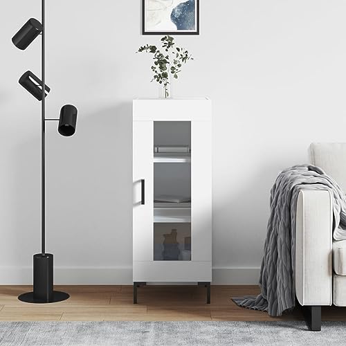 ZQQLVOO Klassisches Sideboard mit Glas-Tür aus Holzwerkstoff, viel Stauraum für Zuhause, langlebiges Möbelstück mit feuchtigkeitsbeständiger Oberfläche, ideal für Wohnzimmer oder von ZQQLVOO