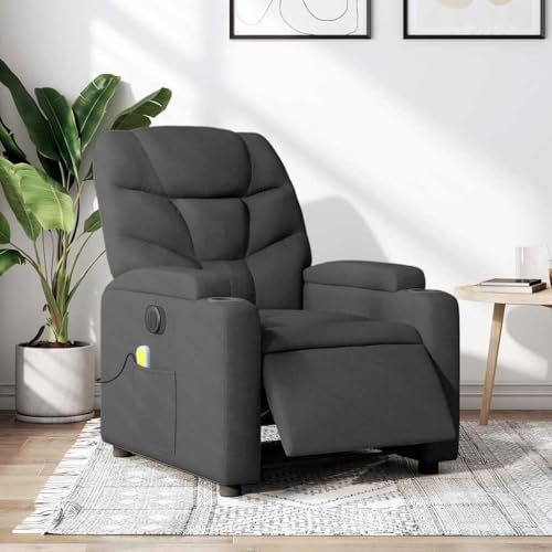 ZQQLVOO Massagesessel Elektrisch Dunkelgrau Stoff Chair cocktailsessel for Innenraum Büro von ZQQLVOO