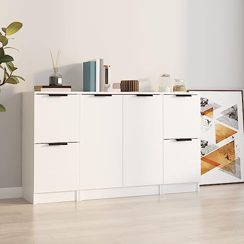 ZQQLVOO Minimalistisches Sideboard aus Holzwerkstoff mit reichlich Stauraum, multifunktional als Kommode oder Konsolenschrank, feuchtigkeitsbeständig und stabil von ZQQLVOO
