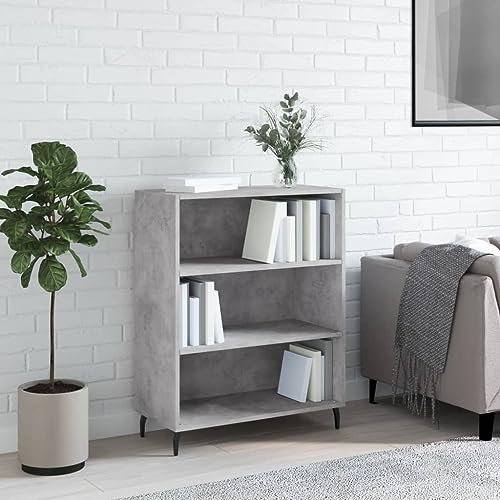 ZQQLVOO Moderner Bücherschrank mit 3 Einlegeböden aus Holzwerkstoff und Metallbeinen, Stauraum Regal mit Stabiler Oberplatte für Wohnzimmer und Homeoffice ZQQLVOO Moderner Bücherschrank mit 3 Einlegeböden aus Holzwerkstoff und Metallbeinen, Stauraum Regal mit Stabiler Oberplatte für Wohnzimmer und Homeoffice von ZQQLVOO