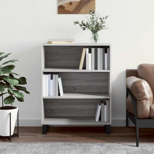 ZQQLVOO Modernes Bücherregal mit 3 Einlegeböden aus Holzwerkstoff und Metallbeinen, Stauraum Regal für Zuhause mit Stabiler Oberplatte, Langlebig und Feuchtigkeitsbeständig ZQQLVOO Modernes Bücherregal mit 3 Einlegeböden aus Holzwerkstoff und Metallbeinen, Stauraum Regal für Zuhause mit Stabiler Oberplatte, Langlebig und Feuchtigkeitsbeständig von ZQQLVOO