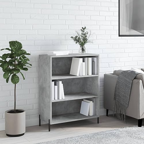 ZQQLVOO Modernes Bücherregal mit 3 Einlegeböden aus Holzwerkstoff und Metallbeinen für Stauraum, langlebiges Design mit feuchtigkeitsbeständiger Oberfläche für Wohnzimmer oder Büro ZQQLVOO Modernes Bücherregal mit 3 Einlegeböden aus Holzwerkstoff und Metallbeinen für Stauraum, langlebiges Design mit feuchtigkeitsbeständiger Oberfläche für Wohnzimmer oder Büro von ZQQLVOO