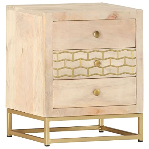 ZQQLVOO Nachttisch Golden nachtschrank Bedside Table for Zimmer Schlafzimmer 40x30x50 cm Massivholz Mango ZQQLVOO Nachttisch Golden nachtschrank Bedside Table for Zimmer Schlafzimmer 40x30x50 cm Massivholz Mango von ZQQLVOO