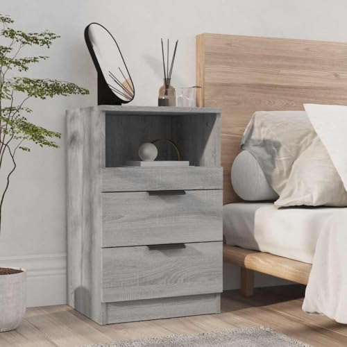 ZQQLVOO Nachttisch Grau Sonoma Holzwerkstoff Bedside Table badschrank schmal for Zimmer Wohnzimmer ZQQLVOO Nachttisch Grau Sonoma Holzwerkstoff Bedside Table badschrank schmal for Zimmer Wohnzimmer von ZQQLVOO