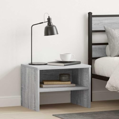 ZQQLVOO Nachttisch Grau Sonoma kommode mit schubladen beistelltisch for Wohnzimmer Schlafzimmer 40x30x30 cm Holzwerkstoff von ZQQLVOO