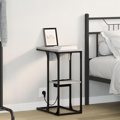 ZQQLVOO Nachttisch Grau Sonoma nachttische badschrank schmal for Zimmer Wohnzimmer 41,5 x 26 x 60,5 cm Holzwerkstoff ZQQLVOO Nachttisch Grau Sonoma nachttische badschrank schmal for Zimmer Wohnzimmer 41,5 x 26 x 60,5 cm Holzwerkstoff von ZQQLVOO