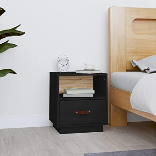 ZQQLVOO Nachttisch Schwarz nachttisch badschrank schmal for Wohnzimmer Schlafzimmer 40x34x45 cm Massivholz Kiefer ZQQLVOO Nachttisch Schwarz nachttisch badschrank schmal for Wohnzimmer Schlafzimmer 40x34x45 cm Massivholz Kiefer von ZQQLVOO