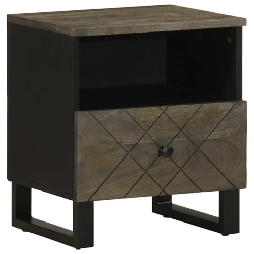 ZQQLVOO Nachttisch Schwarz nachttisch nachtschrank for Schlafzimmer Wohnzimmer 40x33x46 cm Massivholz Mango ZQQLVOO Nachttisch Schwarz nachttisch nachtschrank for Schlafzimmer Wohnzimmer 40x33x46 cm Massivholz Mango von ZQQLVOO