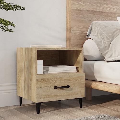 ZQQLVOO Nachttisch Sonoma-Eiche Holzwerkstoff beistelltisch Bedside Table for Schlafzimmer Zimmer ZQQLVOO Nachttisch Sonoma-Eiche Holzwerkstoff beistelltisch Bedside Table for Schlafzimmer Zimmer von ZQQLVOO