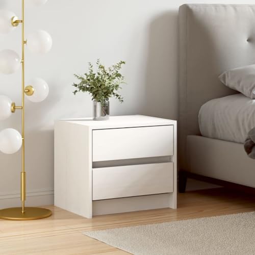 ZQQLVOO Nachttisch Weiß beistelltisch nachttische for Zimmer Wohnzimmer 40x31x35,5 cm Massivholz Kiefer ZQQLVOO Nachttisch Weiß beistelltisch nachttische for Zimmer Wohnzimmer 40x31x35,5 cm Massivholz Kiefer von ZQQLVOO