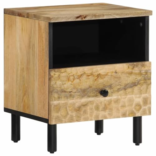 ZQQLVOO Nachttisch badschrank schmal nachttische for Schlafzimmer Wohnzimmer 40x33x46 cm Massivholz Mango von ZQQLVOO