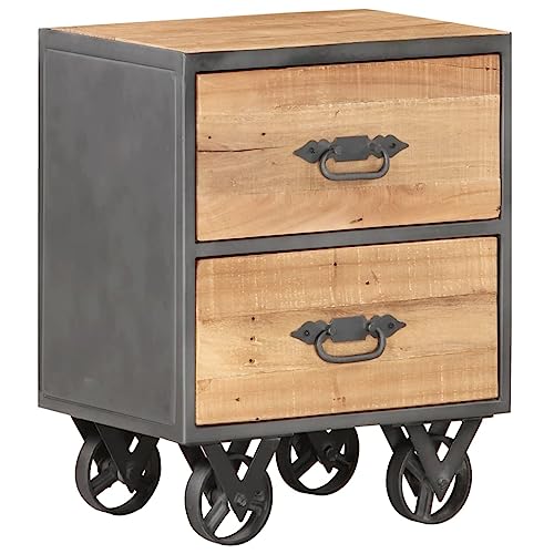 ZQQLVOO Nachttisch badschrank schmal nachttische for Schlafzimmer Zimmer 40x30x51 cm Altholz Massiv von ZQQLVOO