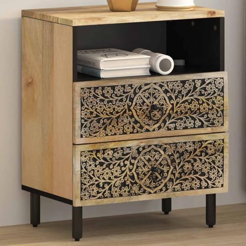 ZQQLVOO Nachttisch kommode mit schubladen badschrank schmal for Zimmer Wohnzimmer 50x33x60 cm Massivholz Mango ZQQLVOO Nachttisch kommode mit schubladen badschrank schmal for Zimmer Wohnzimmer 50x33x60 cm Massivholz Mango von ZQQLVOO