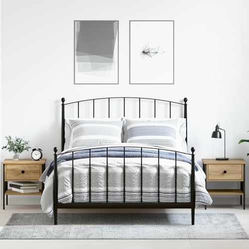 ZQQLVOO Nachttische 2 STK Massivholz Eiche Nachttische für das Schlafzimmer Nachtmöbel für Studentenwohnheime 40x42x45 cm Fertig Holz von ZQQLVOO