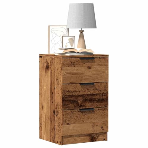 ZQQLVOO Nachttische 2 STK. Altholz-Optik badschrank schmal kommode mit schubladen for Schlafzimmer Zimmer 40x36x65 cm Holzwerkstoff ZQQLVOO Nachttische 2 STK. Altholz-Optik badschrank schmal kommode mit schubladen for Schlafzimmer Zimmer 40x36x65 cm Holzwerkstoff von ZQQLVOO