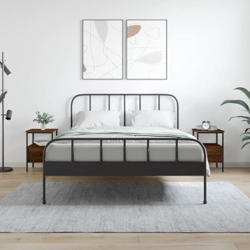 ZQQLVOO Nachttische 2 STK. Braun Eichen-Optik badschrank schmal Bedside Table for Schlafzimmer Wohnzimmer 34x36x50 cm Holzwerkstoff ZQQLVOO Nachttische 2 STK. Braun Eichen-Optik badschrank schmal Bedside Table for Schlafzimmer Wohnzimmer 34x36x50 cm Holzwerkstoff von ZQQLVOO