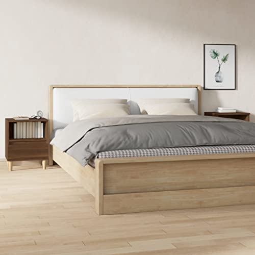 ZQQLVOO Nachttische 2 STK. Braun Eichen-Optik badschrank schmal kommode mit schubladen for Schlafzimmer Wohnzimmer 40x35x50 cm ZQQLVOO Nachttische 2 STK. Braun Eichen-Optik badschrank schmal kommode mit schubladen for Schlafzimmer Wohnzimmer 40x35x50 cm von ZQQLVOO