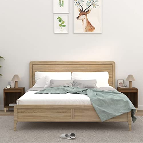 ZQQLVOO Nachttische 2 STK. Braun Eichen-Optik badschrank schmal kommode mit schubladen for Zimmer Wohnzimmer 40x35x50 cm ZQQLVOO Nachttische 2 STK. Braun Eichen-Optik badschrank schmal kommode mit schubladen for Zimmer Wohnzimmer 40x35x50 cm von ZQQLVOO