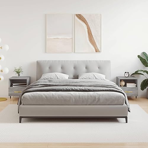 ZQQLVOO Nachttische 2 STK. Grau Sonoma Bedside Table kommode mit schubladen for Schlafzimmer Wohnzimmer 40x35x47,5 cm Holzwerkstoff ZQQLVOO Nachttische 2 STK. Grau Sonoma Bedside Table kommode mit schubladen for Schlafzimmer Wohnzimmer 40x35x47,5 cm Holzwerkstoff von ZQQLVOO