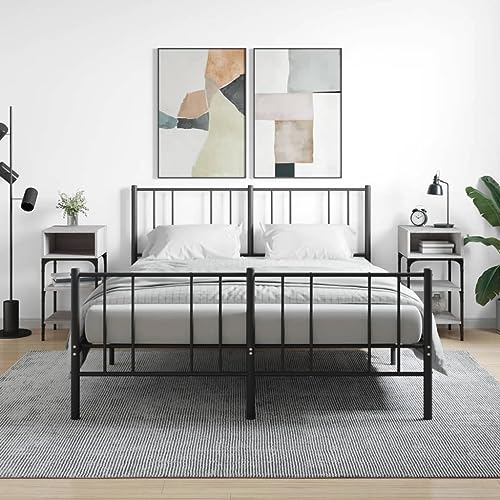 ZQQLVOO Nachttische 2 STK. Grau Sonoma badschrank schmal kommode mit schubladen for Zimmer Wohnzimmer 35x34,5x70 cm Holzwerkstoff von ZQQLVOO