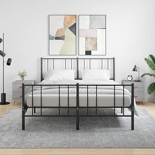 ZQQLVOO Nachttische 2 STK. Grau Sonoma badschrank schmal nachtschrank for Schlafzimmer Wohnzimmer 40x35x47,5 cm Holzwerkstoff von ZQQLVOO