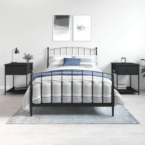 ZQQLVOO Nachttische 2 STK. Schwarz badschrank schmal nachtschrank for Schlafzimmer Zimmer 44x45x58 cm Holzwerkstoff ZQQLVOO Nachttische 2 STK. Schwarz badschrank schmal nachtschrank for Schlafzimmer Zimmer 44x45x58 cm Holzwerkstoff von ZQQLVOO