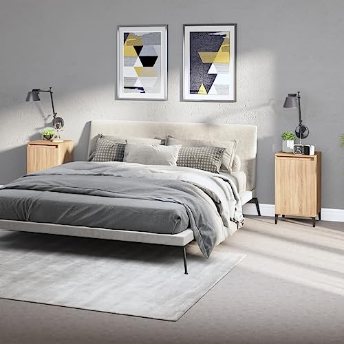 ZQQLVOO Nachttische 2 STK. Sonoma-Eiche nachttisch beistelltisch for Schlafzimmer Wohnzimmer 40x35x70 cm Holzwerkstoff ZQQLVOO Nachttische 2 STK. Sonoma-Eiche nachttisch beistelltisch for Schlafzimmer Wohnzimmer 40x35x70 cm Holzwerkstoff von ZQQLVOO