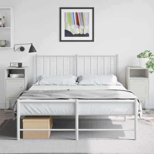 ZQQLVOO Nachttische 2 STK. Weiß Nachtkommoden Nachttische für das Schlafzimmer für Schlafzimmer 36x39x78 cm Stahl ZQQLVOO Nachttische 2 STK. Weiß Nachtkommoden Nachttische für das Schlafzimmer für Schlafzimmer 36x39x78 cm Stahl von ZQQLVOO