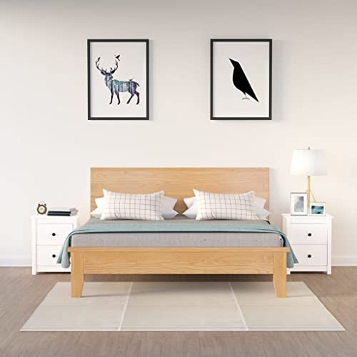 ZQQLVOO Nachttische 2 STK. Weiß Nachttische für das Schlafzimmer Nachtkommoden für Studentenwohnheime 50x35x61,5 cm Massivholz Kiefer ZQQLVOO Nachttische 2 STK. Weiß Nachttische für das Schlafzimmer Nachtkommoden für Studentenwohnheime 50x35x61,5 cm Massivholz Kiefer von ZQQLVOO