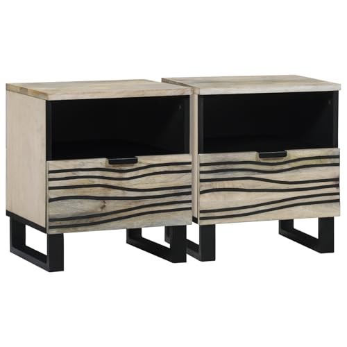 ZQQLVOO Nachttische 2 pcs Weiß und Schwarz Nachtkommoden Nachtmöbel für Studentenwohnheime 40 x 33 x 46 cm ZQQLVOO Nachttische 2 pcs Weiß und Schwarz Nachtkommoden Nachtmöbel für Studentenwohnheime 40 x 33 x 46 cm von ZQQLVOO