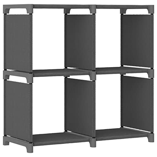 ZQQLVOO Ordnerregal Küchenregal Lagerregal Würfel-Regal 4 Fächer Grau 69x30x72,5 cm Stoff Geeignet für Diele, Schlafzimmer, Wohnzimmer ZQQLVOO Ordnerregal Küchenregal Lagerregal Würfel-Regal 4 Fächer Grau 69x30x72,5 cm Stoff Geeignet für Diele, Schlafzimmer, Wohnzimmer von ZQQLVOO