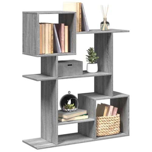 ZQQLVOO Raumteiler-Bücherregal Grau Sonoma Multifunktionales Bücherregal für Aufbewahrung 92x29x112 cm Holzwerkstoff ZQQLVOO Raumteiler-Bücherregal Grau Sonoma Multifunktionales Bücherregal für Aufbewahrung 92x29x112 cm Holzwerkstoff von ZQQLVOO