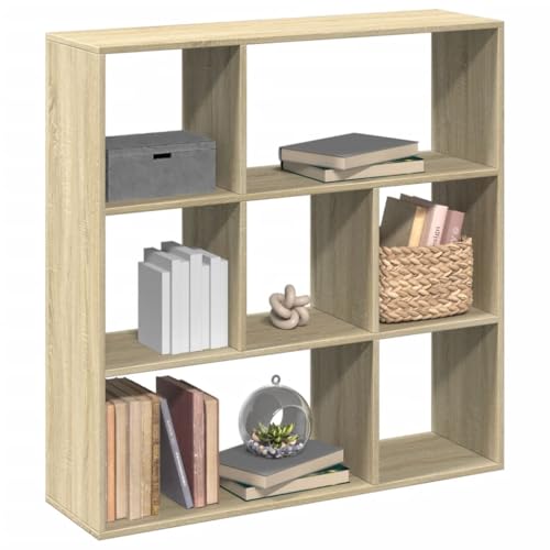 ZQQLVOO Raumteiler-Bücherregal Sonoma-Eiche Multifunktionales Bücherregal für Schlafzimmer 102x29x103,5 cm von ZQQLVOO