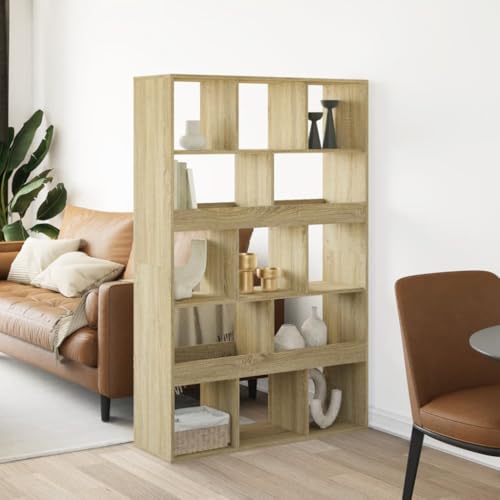 ZQQLVOO Raumteiler Sonoma-Eiche Multifunktionales Bücherregal für Büro 100x33x156,5 cm Holzwerkstoff ZQQLVOO Raumteiler Sonoma-Eiche Multifunktionales Bücherregal für Büro 100x33x156,5 cm Holzwerkstoff von ZQQLVOO