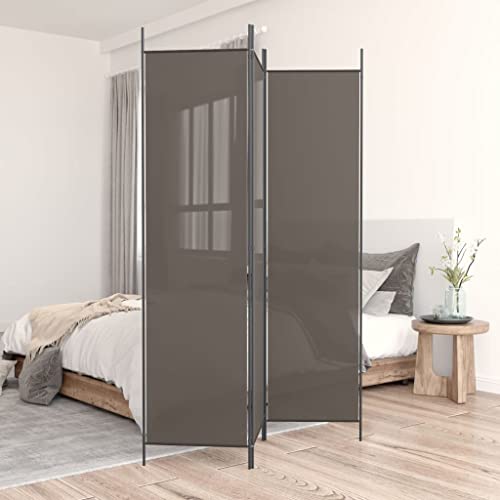 ZQQLVOO Raumteiler stehend Sichtschutz 3-TLG. Paravent Anthrazit 150x200 cm Stoff von ZQQLVOO
