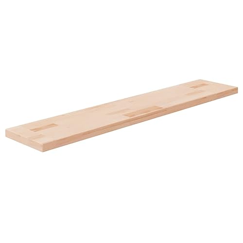 ZQQLVOO Regalboden Schweberegal Regal für Deko für Bad Küche 100x20x2,5 cm Unbehandeltes Massivholz Eiche ZQQLVOO Regalboden Schweberegal Regal für Deko für Bad Küche 100x20x2,5 cm Unbehandeltes Massivholz Eiche von ZQQLVOO