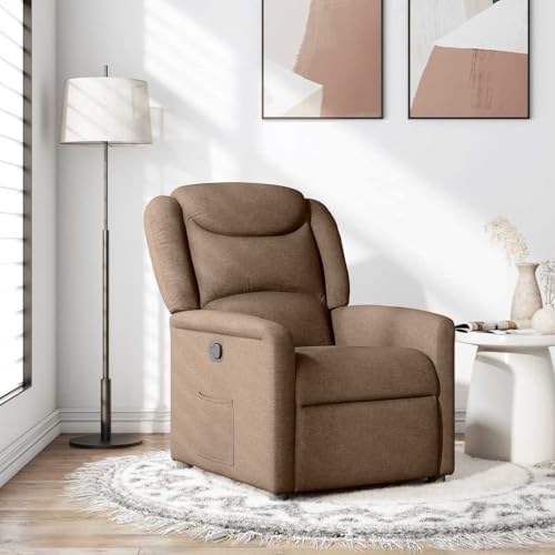 ZQQLVOO Relaxsessel Braun Stoff Chair fernsehsessel for Wohnzimmer Büro ZQQLVOO Relaxsessel Braun Stoff Chair fernsehsessel for Wohnzimmer Büro von ZQQLVOO