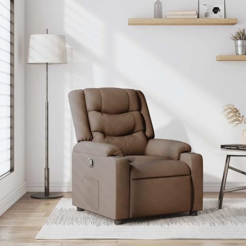 ZQQLVOO Relaxsessel Braun Stoff fernsehsessel Lounge Sessel for Schlafzimmer Wohnzimmer von ZQQLVOO