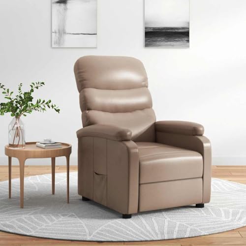 ZQQLVOO Relaxsessel Cappuccino-Braun Kunstleder Chair ohrensessel mit hocker for Schlafzimmer Büro ZQQLVOO Relaxsessel Cappuccino-Braun Kunstleder Chair ohrensessel mit hocker for Schlafzimmer Büro von ZQQLVOO