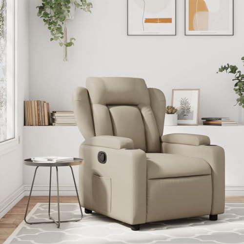 ZQQLVOO Relaxsessel Cappuccino-Braun Kunstleder Lounge Sessel ohrensessel mit hocker for Innenraum Büro ZQQLVOO Relaxsessel Cappuccino-Braun Kunstleder Lounge Sessel ohrensessel mit hocker for Innenraum Büro von ZQQLVOO