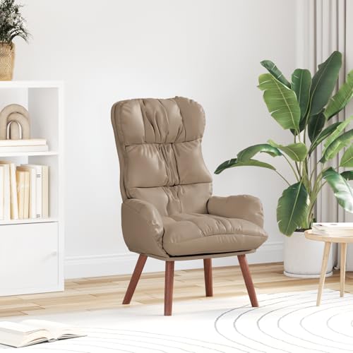 ZQQLVOO Relaxsessel Cappuccinobraun Kunstleder Lounge Sessel fernsehsessel for Innenraum Schlafzimmer von ZQQLVOO