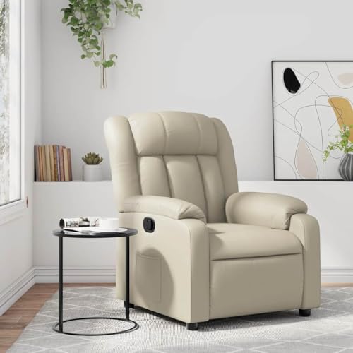 ZQQLVOO Relaxsessel Creme Kunstleder Chair cocktailsessel for Schlafzimmer Wohnzimmer ZQQLVOO Relaxsessel Creme Kunstleder Chair cocktailsessel for Schlafzimmer Wohnzimmer von ZQQLVOO