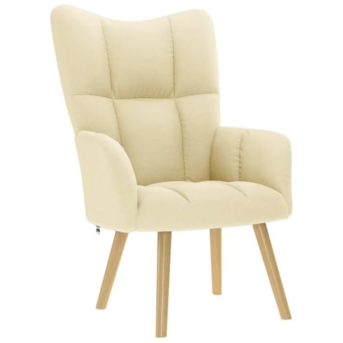 ZQQLVOO Relaxsessel Creme Stoff fernsehsessel Lounge Sessel for Büro Innenraum von ZQQLVOO