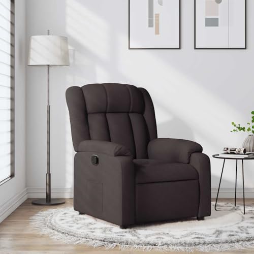 ZQQLVOO Relaxsessel Dunkelbraun Stoff Lounge Sessel fernsehsessel for Schlafzimmer Büro von ZQQLVOO