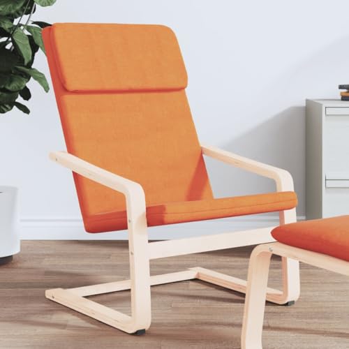 ZQQLVOO Relaxsessel Dunkelgelb Stoff Lounge Sessel Stuhl schminktisch for Innenraum Wohnzimmer von ZQQLVOO