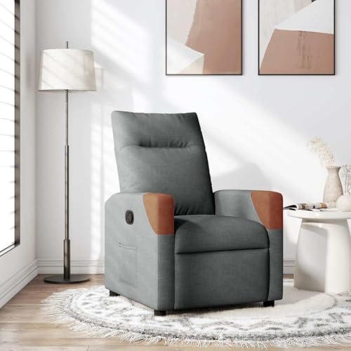 ZQQLVOO Relaxsessel Dunkelgrau Stoff Chair fernsehsessel for Büro Schlafzimmer von ZQQLVOO