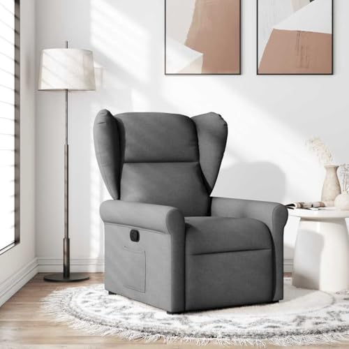 ZQQLVOO Relaxsessel Dunkelgrau Stoff cocktailsessel lesesessel for Innenraum Balkon von ZQQLVOO